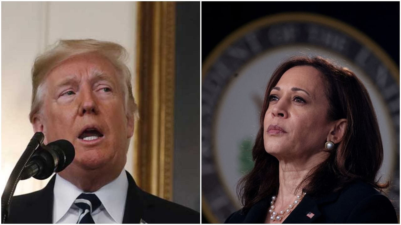 <div class="paragraphs"><p>Donald Trump (L), Kamala Harris(R)</p></div>